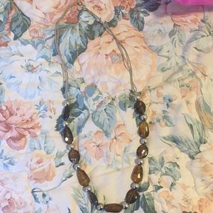 Half beaded necklace